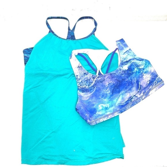 Ivivva Tank & Sports bra bundle Size 12 O203 - Picture 1 of 10